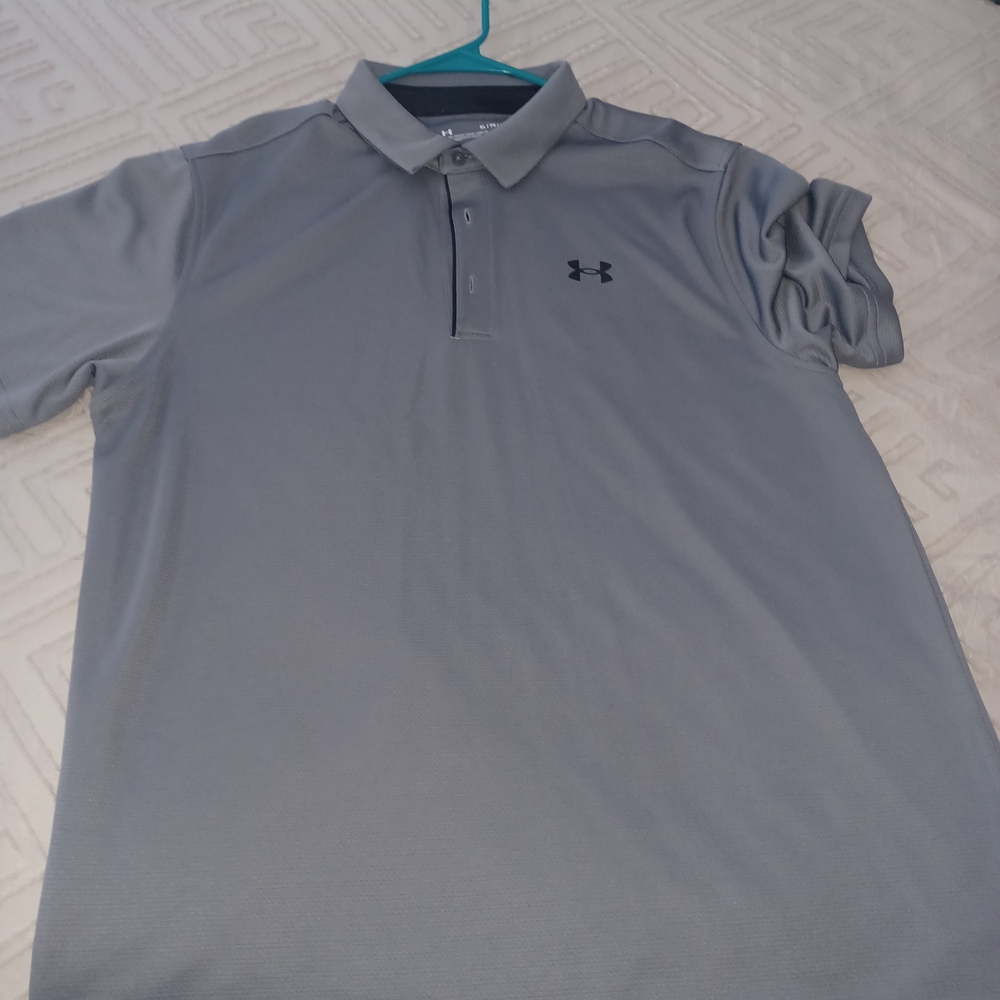 Under Armour Men's Polo in Classic Gray
